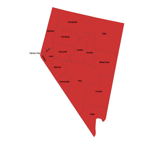 Map of the Great Basin Rattlesnake Range in Nevada