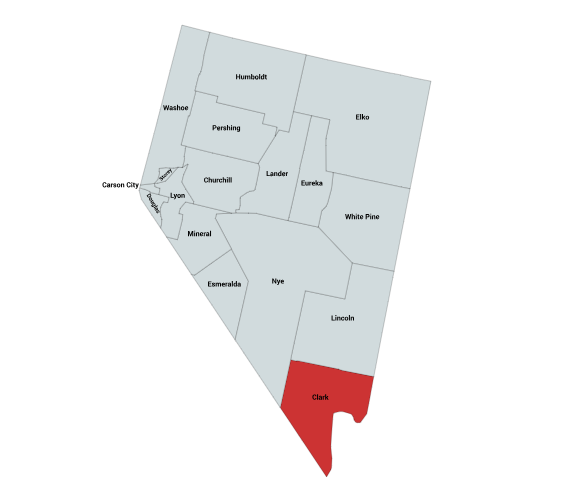 Map of the Western Diamondback Range in Nevada