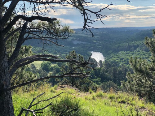 Overlooking the Niobrara River at the Fort Niobrara National Wildlife Refuge.